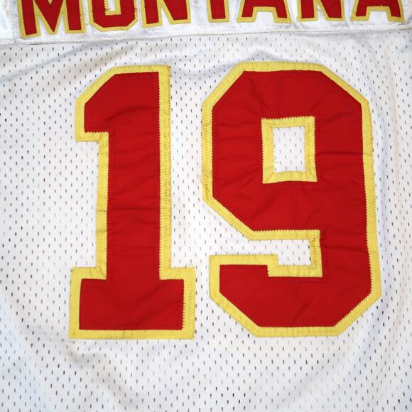Mitchell & Ness Joe Montana KC Chiefs NFL Throwback Jersey White 1994 Mens Sz 60 - Picture 13 of 16